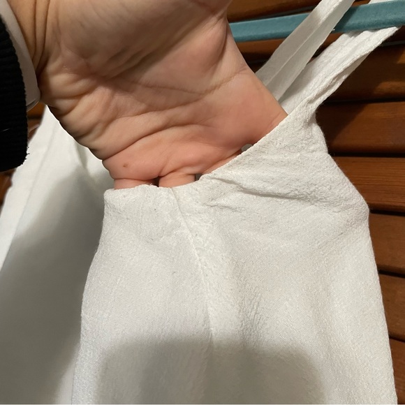 Lucy Love White Layered Crop Tank Top Medium - Picture 5 of 6